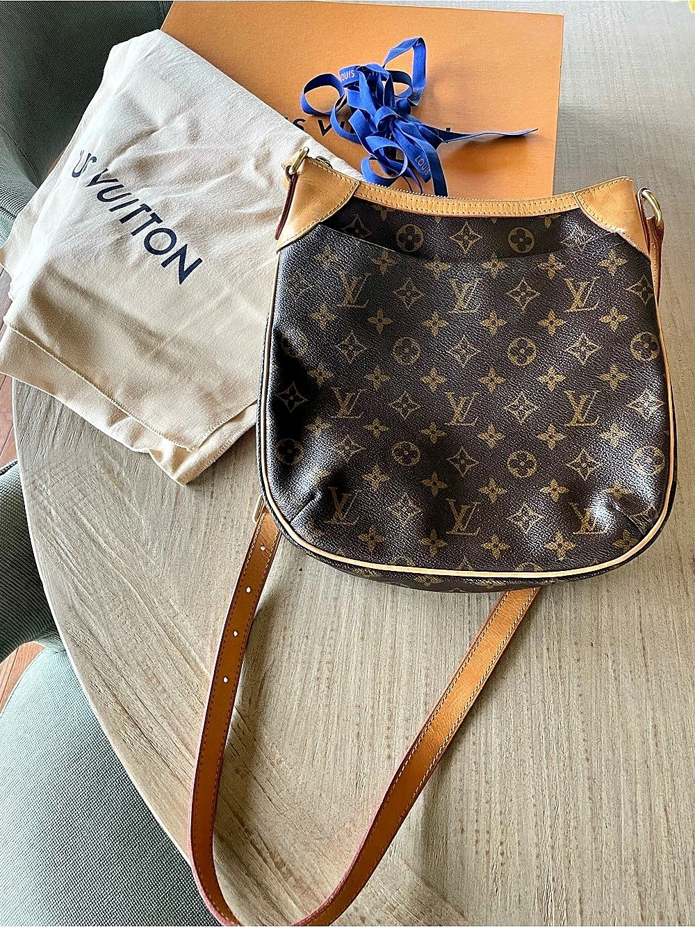 Louis Vuitton Monogram Odéon PM Crossbody Bag Brown & Tan